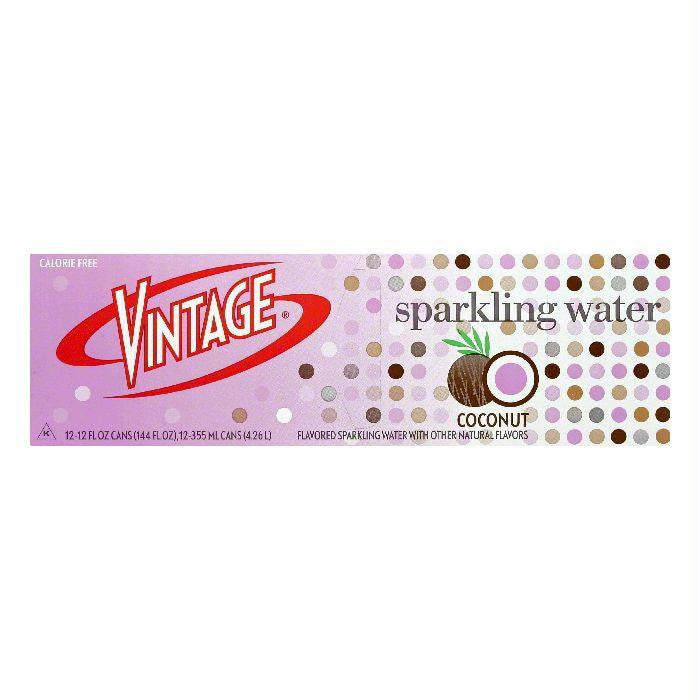 Vintage Coconut Sparkling Water, 12 ea (Pack of 2)