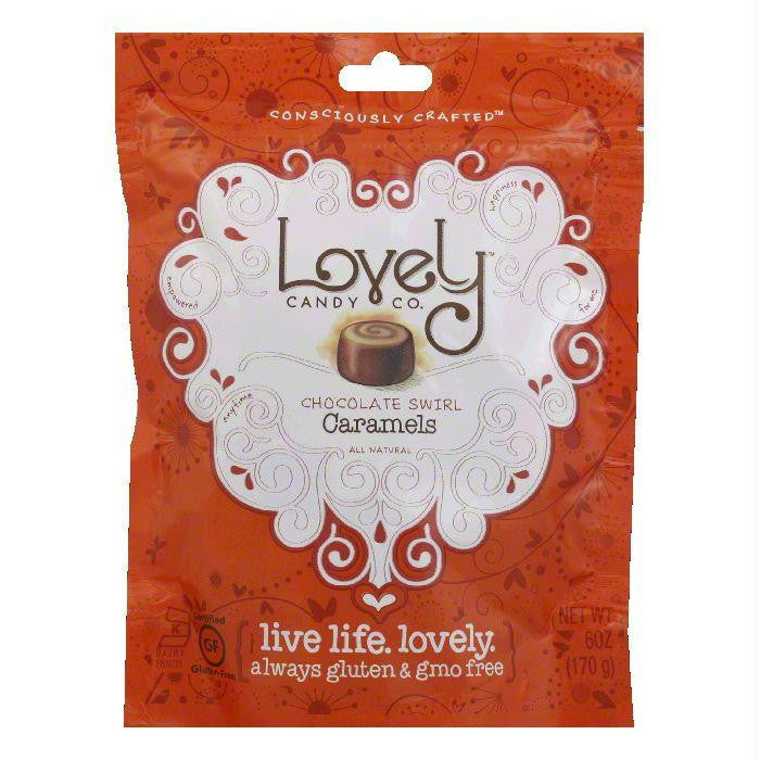 Lovely Chocolate Swirl Carmel, 6 OZ (Pack of 12)