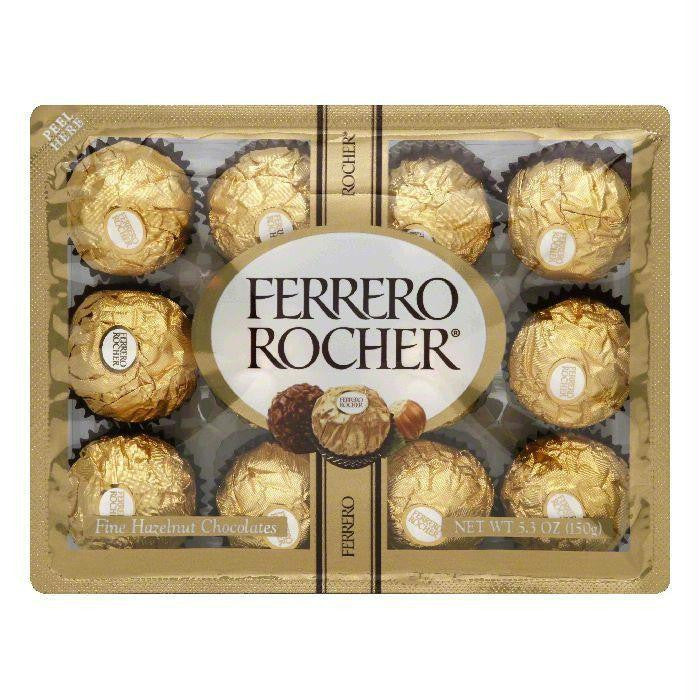 Ferrero Fine Hazelnut Chocolates, 5.3 Oz (Pack of 12)