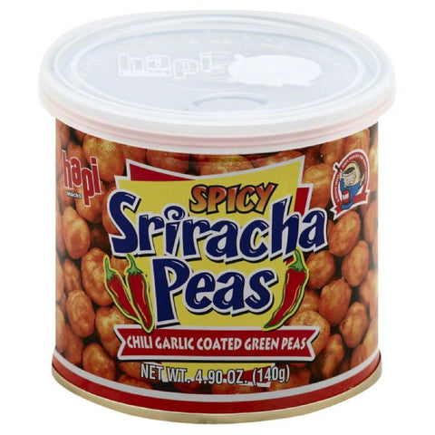 Hapi Spicy Sriracha Peas, 4.9 Oz (Pack of 12)