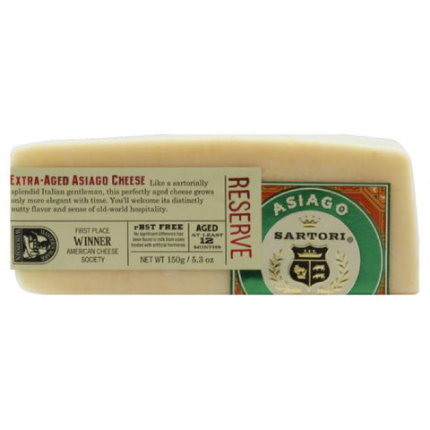 Sartori Extra-Aged Asiago Cheese, 5.3 Oz (Pack of 12)