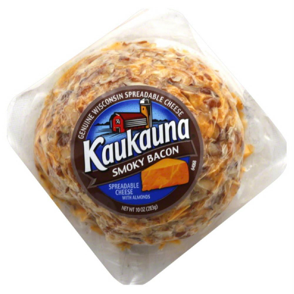 Kaukauna Smoky Bacon with Almonds Spreadable Cheese, 10 Oz (Pack of 12)