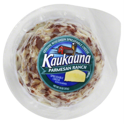 Kaukauna Parmesan Ranch with Almonds Spreadable Cheese, 10 Oz (Pack of 12)