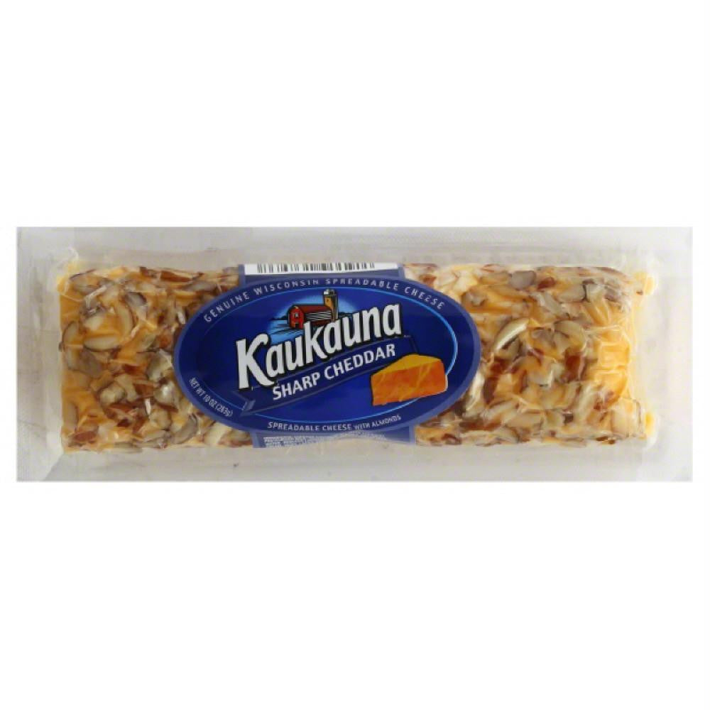 Kaukauna Sharp Cheddar with Almonds Spreadable Cheese, 10 Oz (Pack of 12)