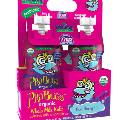 Lifeway ProBugs Goo Berry Pie,  4 Oz (Pack of 24)