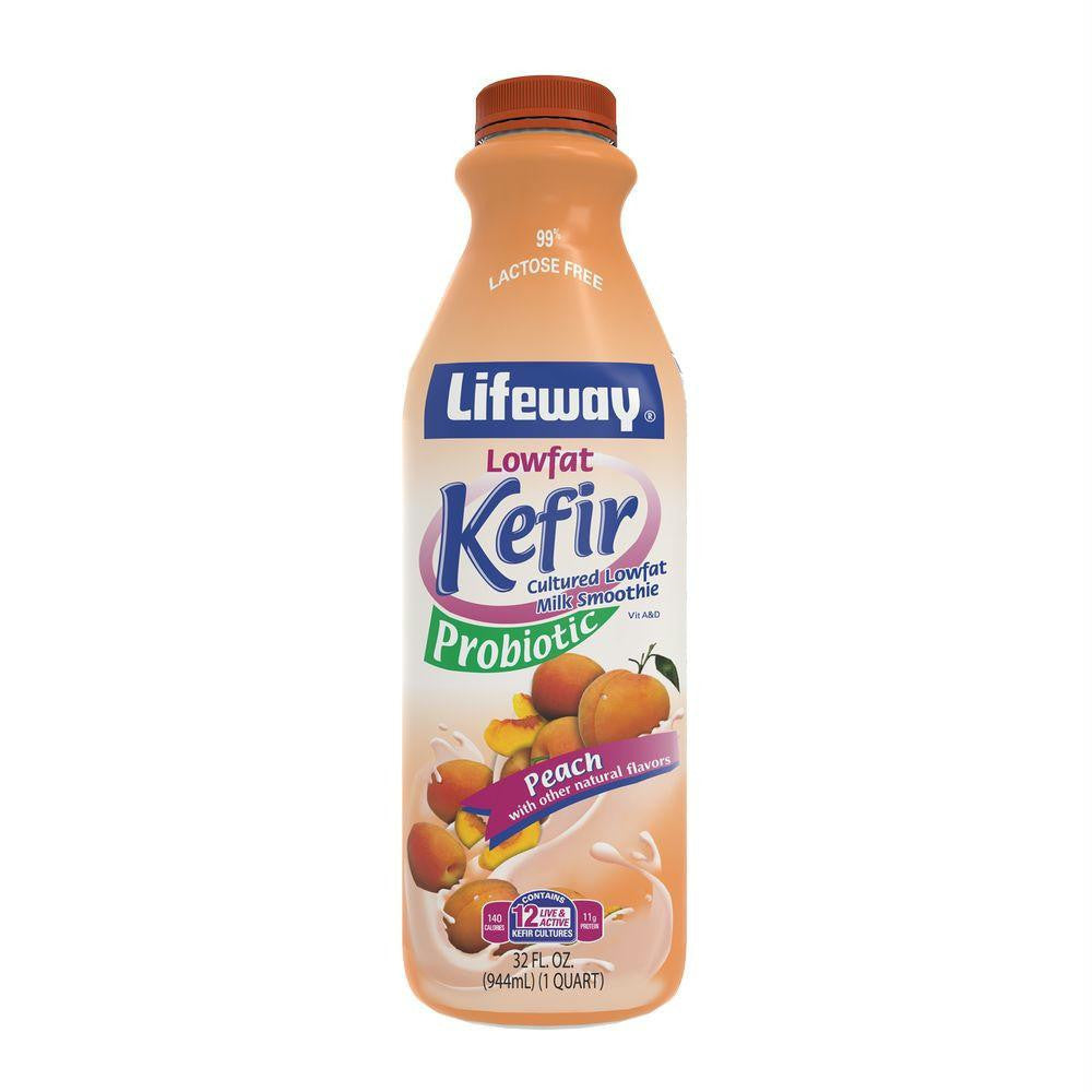 Lifeway Low Fat Peach, 32 Oz (Pack of 6)