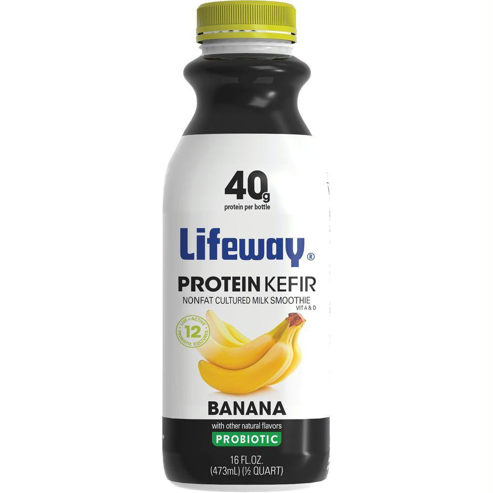 Lifeway Protein Kefir Banana, 16 Oz (Pack of 6)