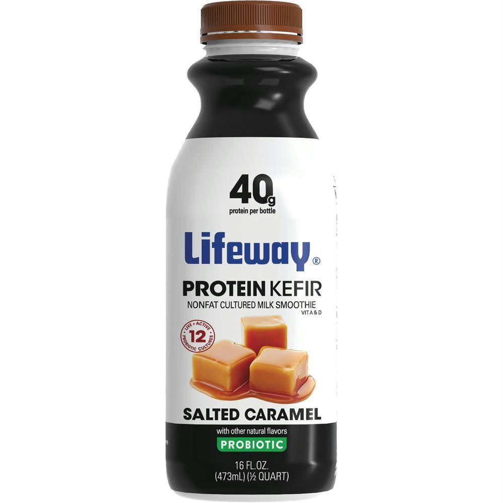 Lifeway Protein Kefir Salted Caramel, 16 Oz (Pack of 6)