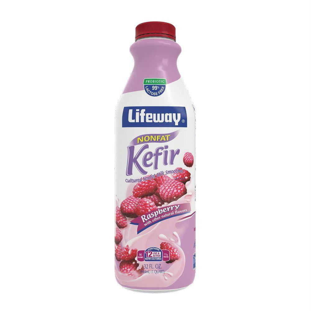 Lifeway Nonfat Raspberry, 32 Oz (Pack of 6)