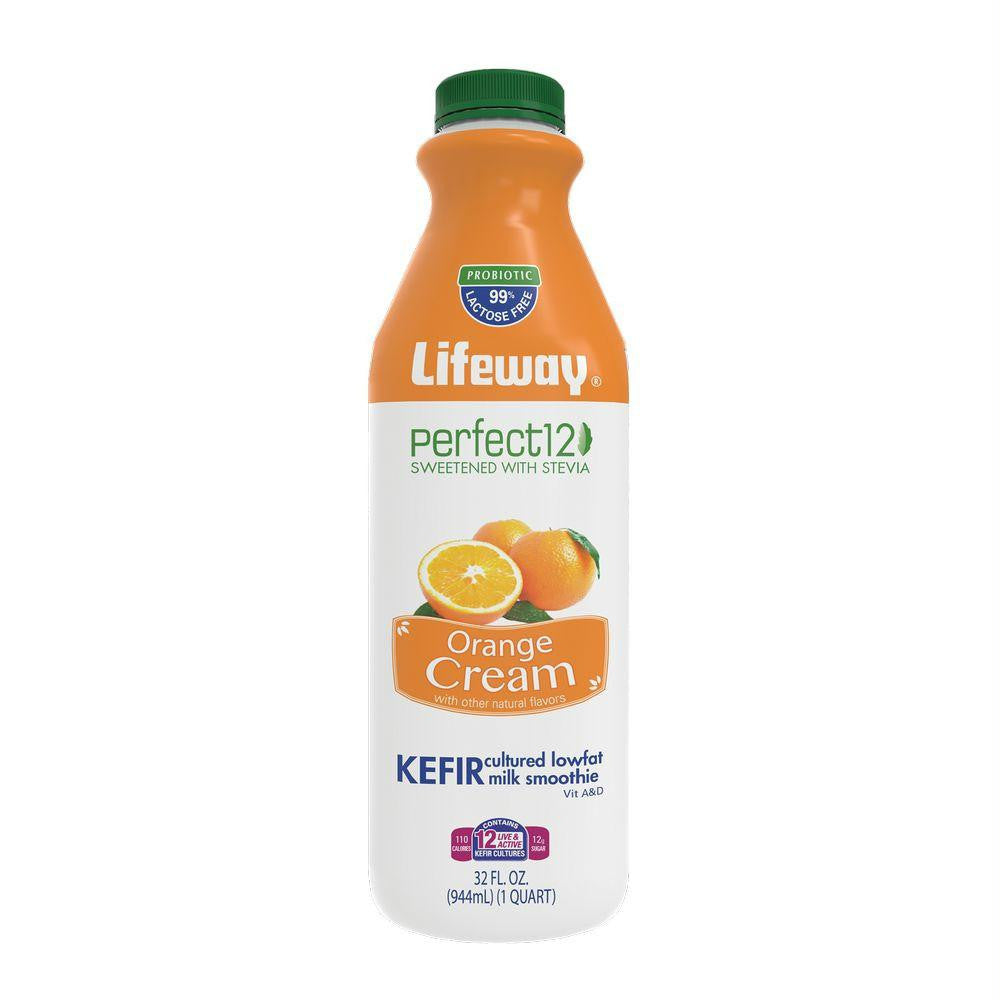 Lifeway Perfect 12 Orange Cream, 32 Oz (Pack of 6)