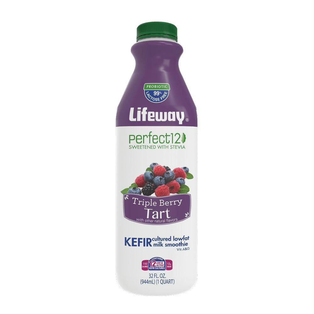 Lifeway Perfect 12 Triple Berry Tart, 32 Oz (Pack of 6)