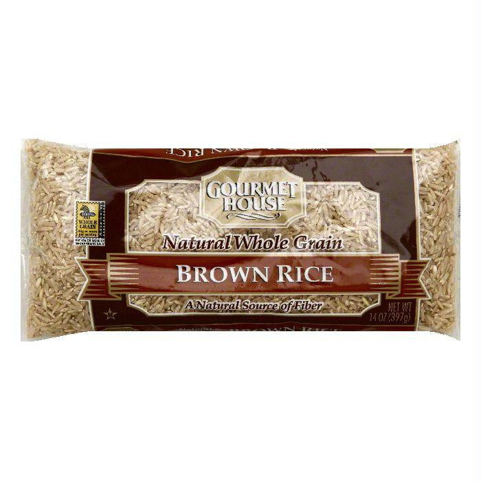 Gourmet House Natural Whole Grain Brown Rice, 14 OZ (Pack of 12)