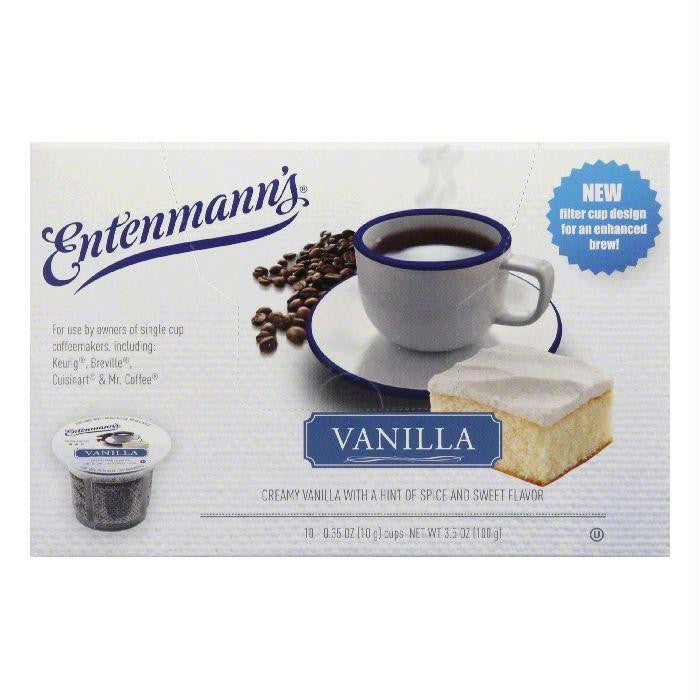 Entenmanns Vanilla Medium Roast Single Serve Cups Coffee, 10 ea (Pack of 4)