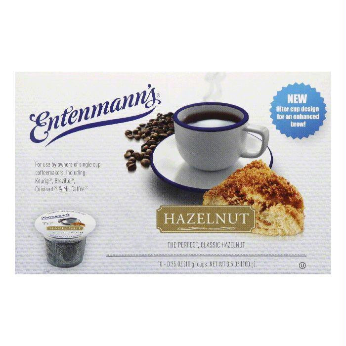 Entenmanns Hazelnut Medium Roast Single Serve Cups Coffee, 10 ea (Pack of 4)