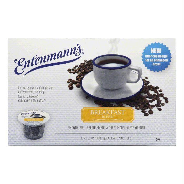 Entenmanns Breakfast Blend Medium Roast Single Serve Cups Coffee, 10 ea (Pack of 4)