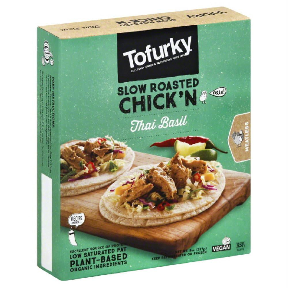 Tofurky Thai Basil Slow Roasted Chick'n, 8 Oz (Pack of 5)