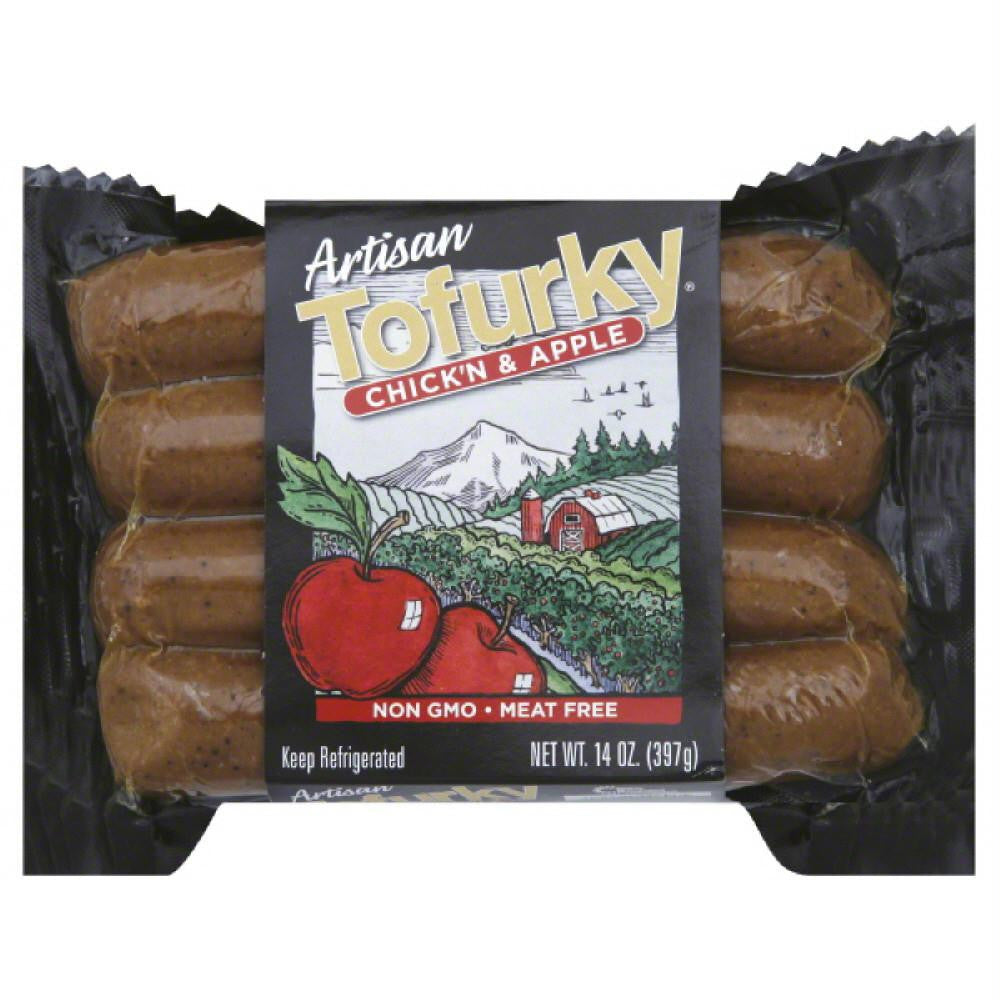 Tofurky Chick'n & Apple Artisan Sausage, 14 Oz (Pack of 5)