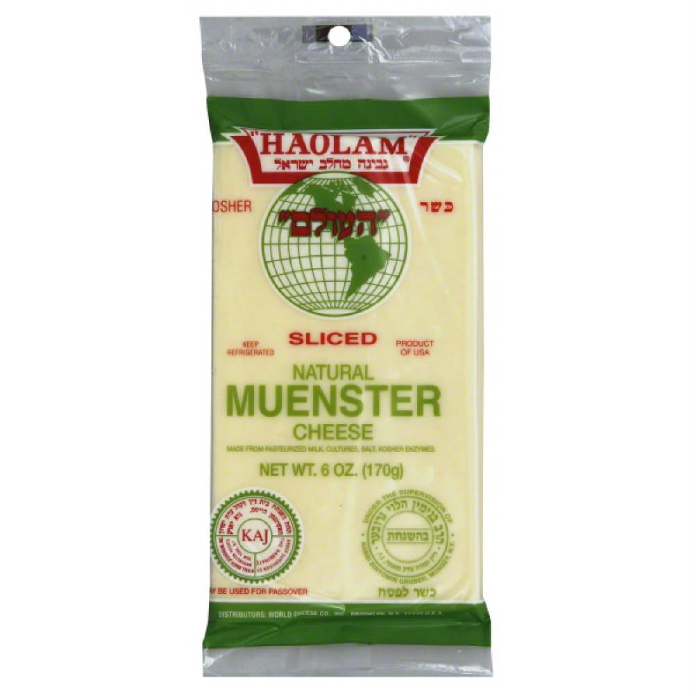 Haolam Muenster Sliced Cheese, 6 Oz (Pack of 12)