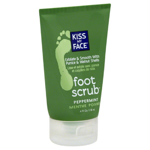 Kiss My Face Peppermint Foot Scrub, 4 Oz