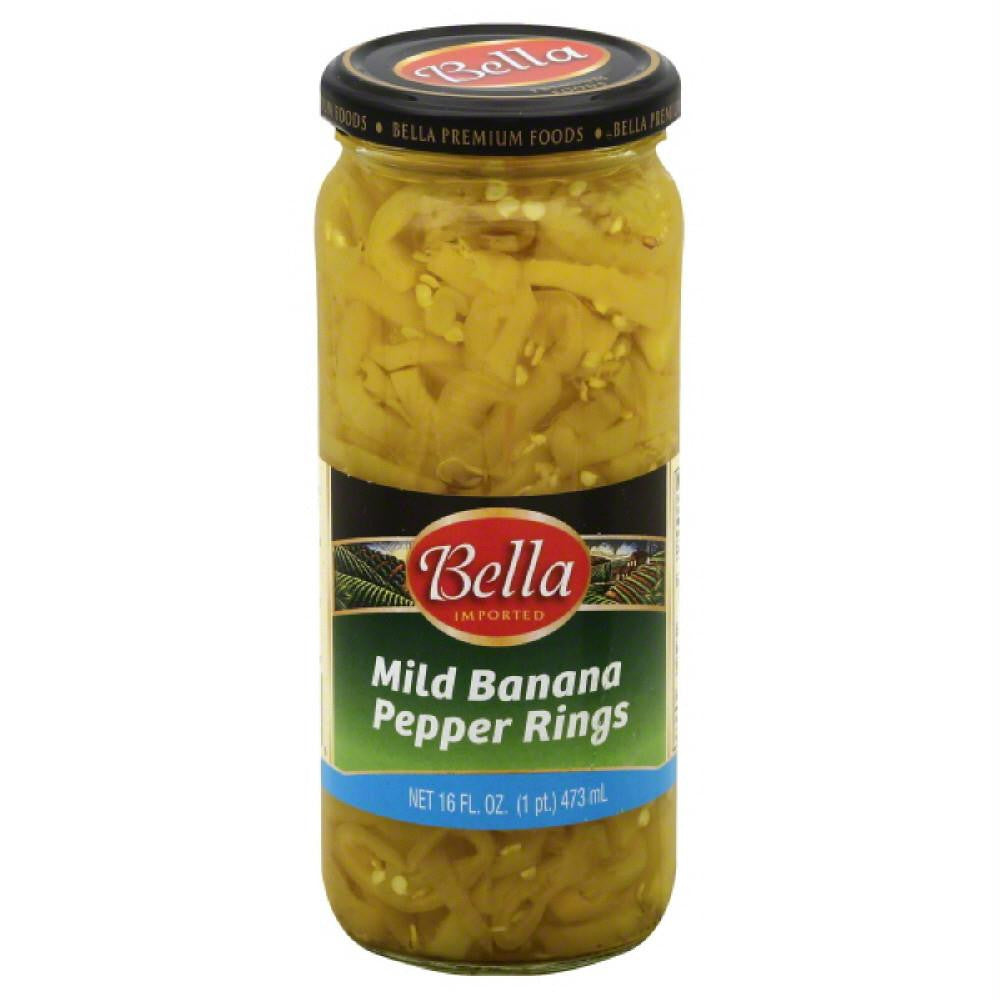 Bella Rings Mild Banana Peppers, 16 Oz (Pack of 6)