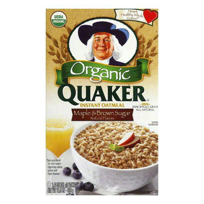 Quaker Instant Oatmeal Maple Brown Sugar, 11.5 OZ (Pack of 12)