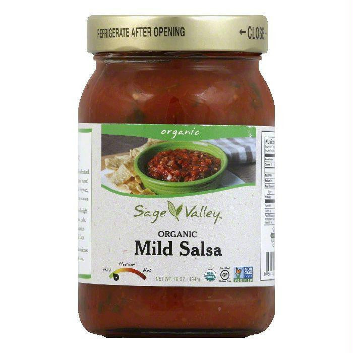 Sage Valley Mild Organic Salsa, 16 Oz (Pack of 12)