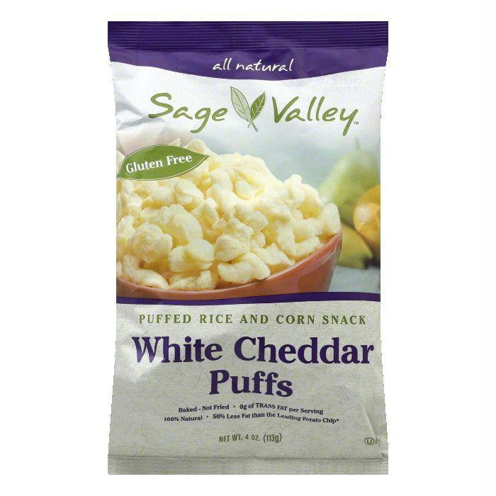 Sage Valley White Cheddar Puff, 4 OZ (Pack of 12)