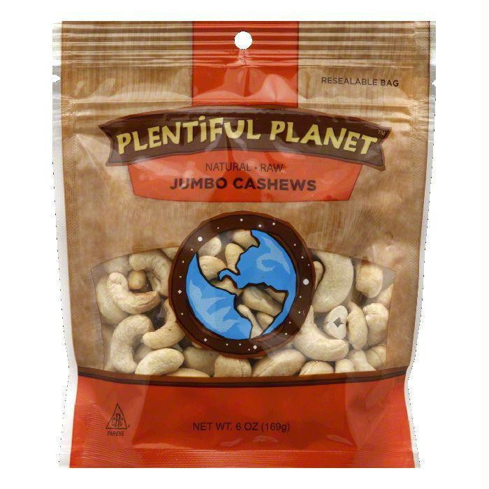 Plentiful Planet Nut Cashew 240 Raw Bag, 6 OZ (Pack of 6)