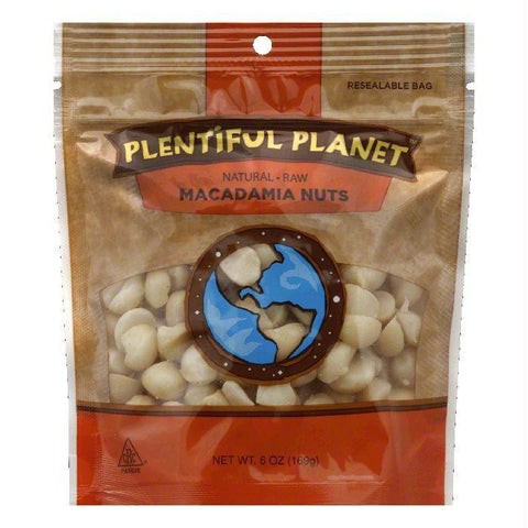 Plentiful Planet Raw Macadamia Nuts, 6 Oz (Pack of 6)