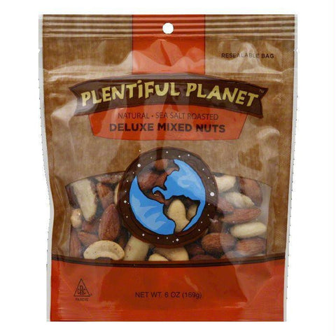 Plentiful Planet Deluxe Mix Nut Bag, 6 OZ (Pack of 6)