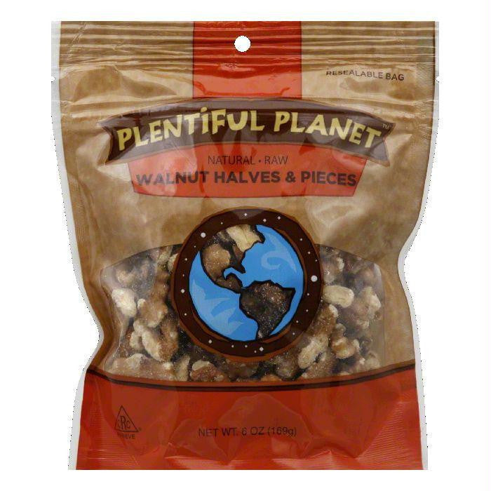 Plentiful Planet Walnut Halves & Pieces, 6 OZ (Pack of 6)