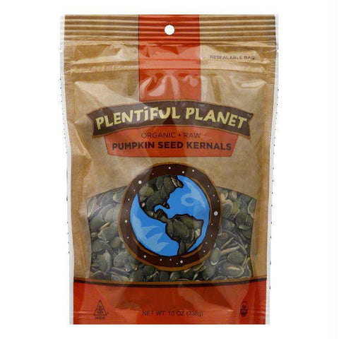 Plentiful Planet Organic Pumpkin Seed Kernals, 10 Oz (Pack of 6)