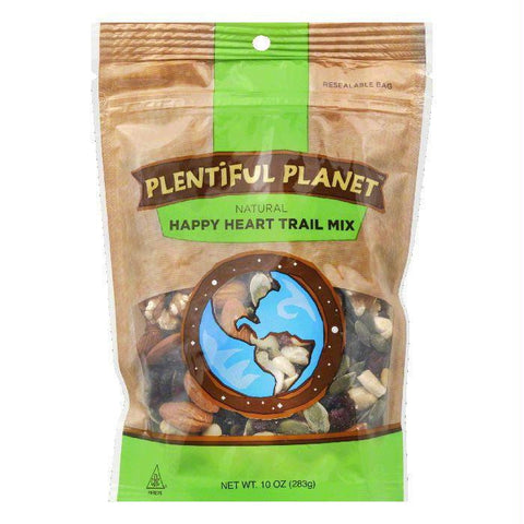 Plentiful Planet Happy Heart Trail Mix Bag, 10 OZ (Pack of 6)