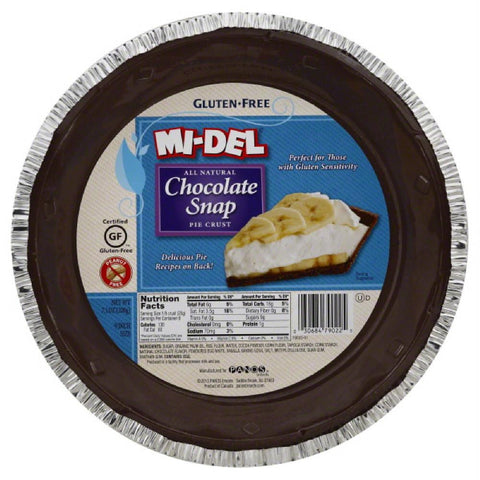 Mi del 9 Inch Chocolate Snap Pie Crust, 7.1 Oz (Pack of 12)