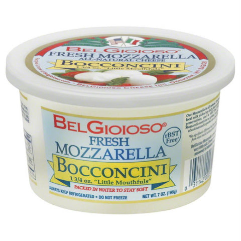 BelGioioso Fresh Mozzarella  Bocconcini Cheese, 7 Oz (Pack of 6)