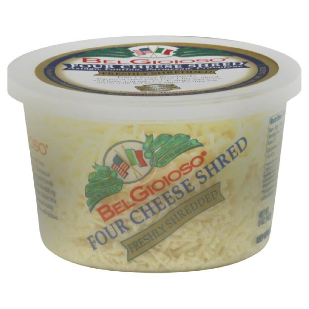 BelGioioso Four Cheese Cheese Shreds, 5 Oz (Pack of 12)