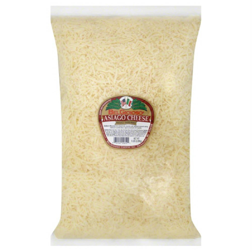 BelGioioso Asiago Shredded Cheese, 5 Lb (Pack of 4)