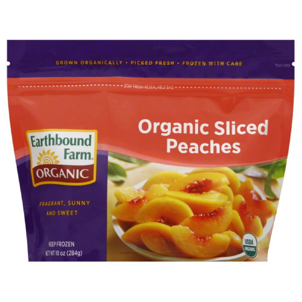 Earthbound Farm Sliced Organic Peaches, 10 Oz (Pack of 12)