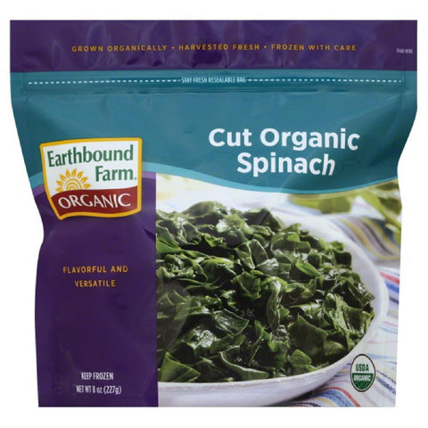 Earthbound Farm Cut Spinach, 8 Oz (Pack of 12)