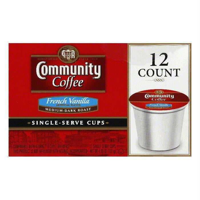 Community Medium-Dark Roast French Vanilla Single-Serve Cups Coffee, 12 PC (Pack of 6)