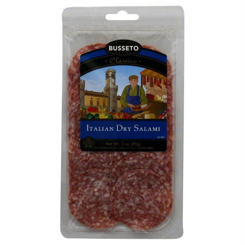 Busseto Italian Dry Salami, 3 Oz (Pack of 12)