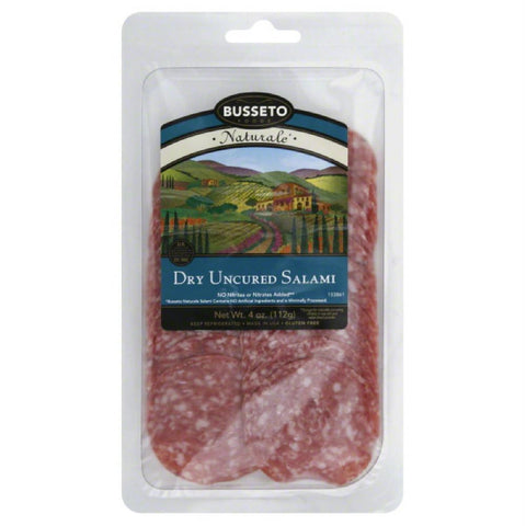 Busseto Uncured Dry Salami, 4 Oz (Pack of 12)