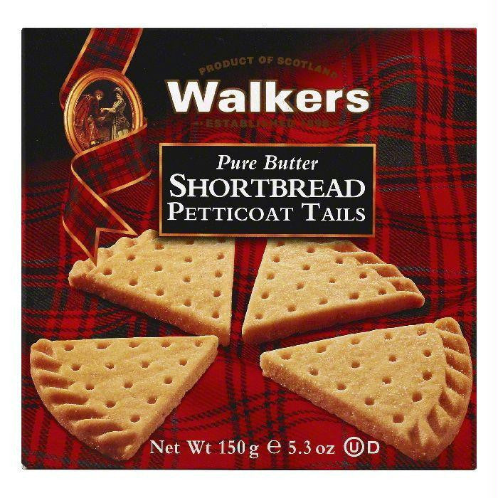 Walkers Pure Butter Shortbread Petticoat Tails, 5.3 OZ (Pack of 6)