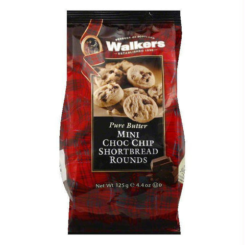 Walkers Mini Chocolate Chip Shortbread, 4.4 OZ (Pack of 6)