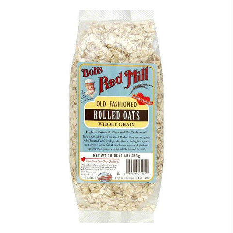 Bobs Red Mill Rolled Oats Regular, 16 OZ (Pack of 4)