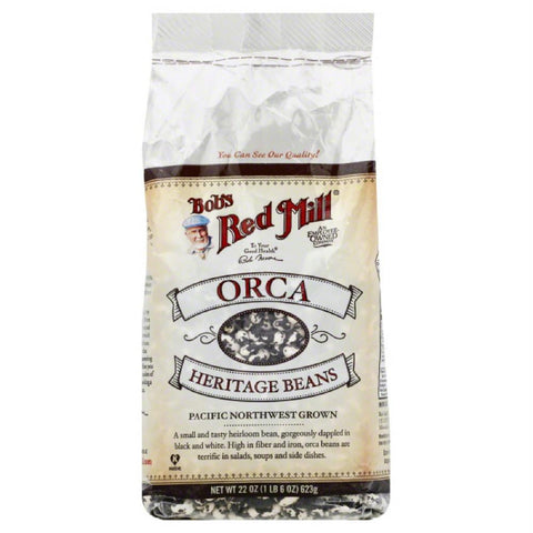 Bobs Red Mill Orca Heritage Beans, 22 Oz (Pack of 4)