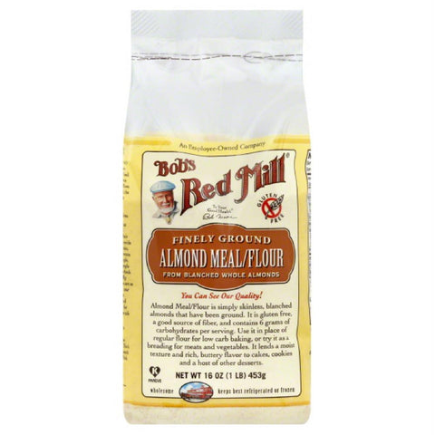 Bobs Red Mill Finely Ground Almond Meal-Flour, 16 Oz (Pack of 4)