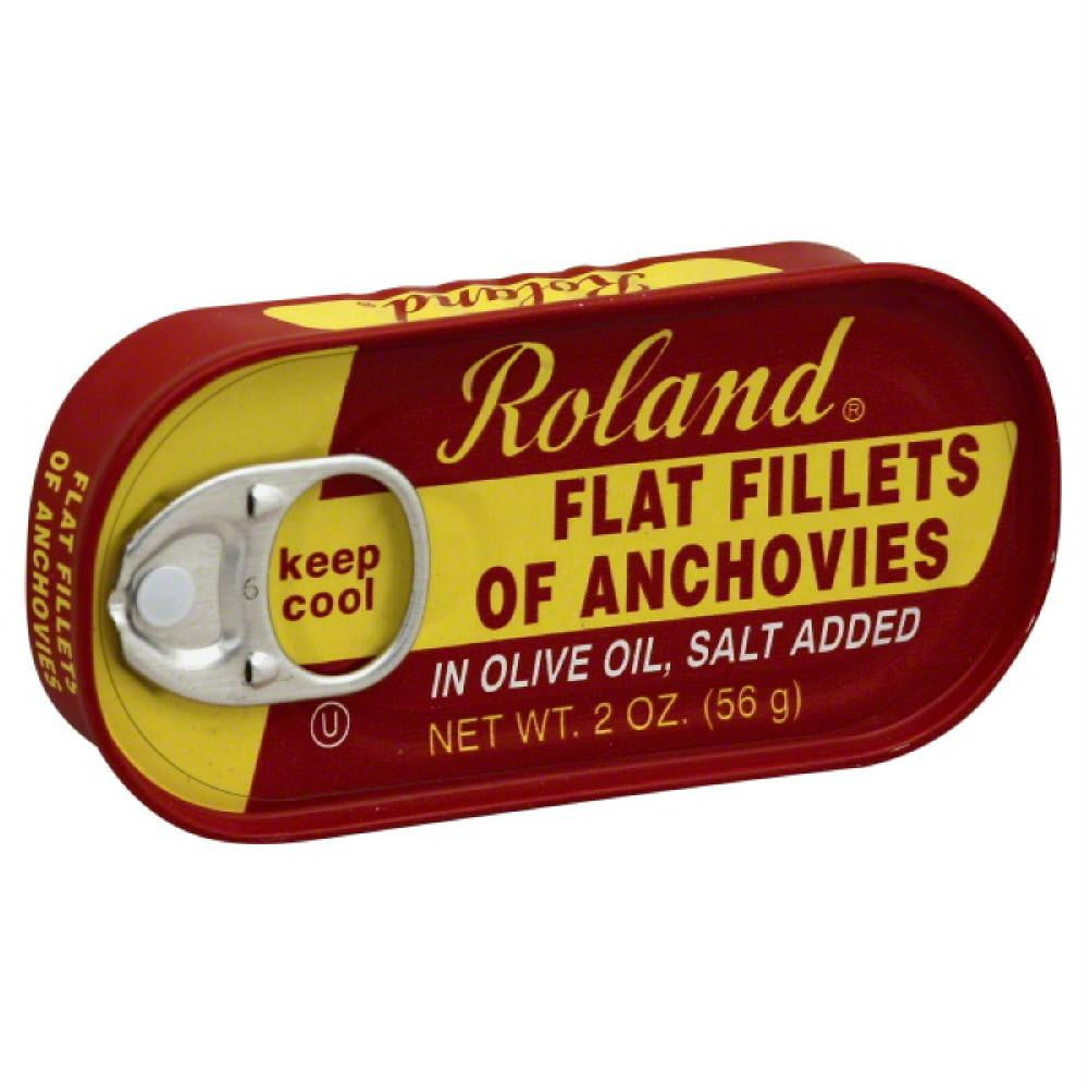 Roland Flat Fillets Anchovies, 2 Oz (Pack of 25)