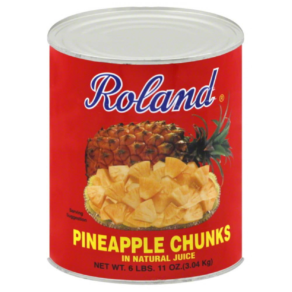 Roland Chunks Pineapple, 107 Oz (Pack of 6)