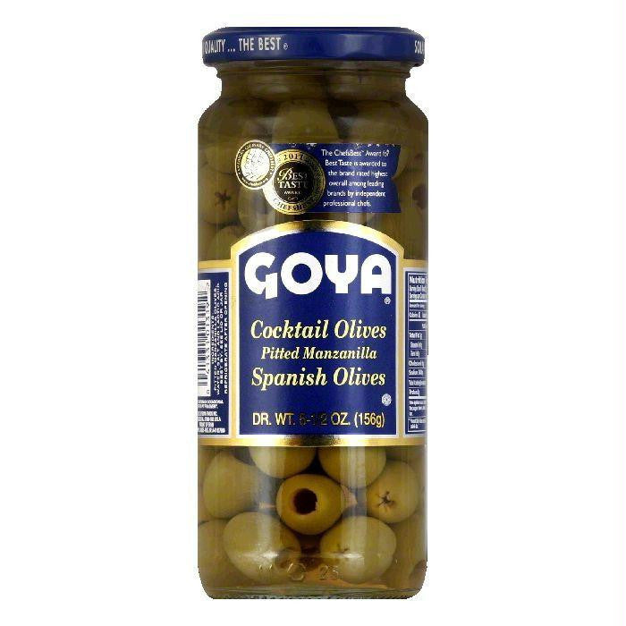 Goya Cocktail Olive Pitted, 5.5 OZ (Pack of 24)